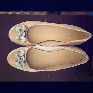 Kate spade gold ballet flats